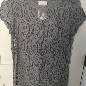 Sheer lace mini dress or tunic